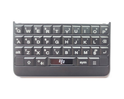 Клавиатура английская BlackBerry KEY2 черная (в сборе)