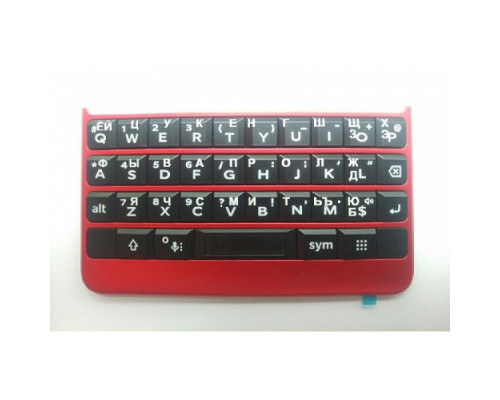 Клавиатура русская красная BlackBerry KEY2 (в сборе)