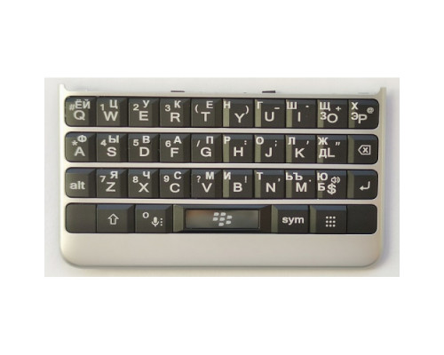 Купить Клавиатура русская серебристая BlackBerry KEY 2 (в сборе)