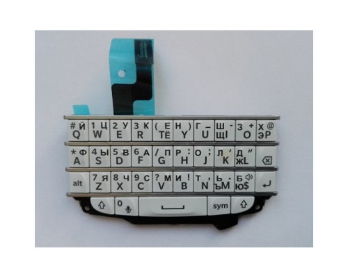 Клавиатура русская белая BlackBerry Q10