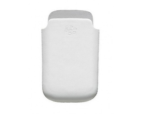 Чехол белый кожаный BlackBerry 9100/9105 Pearl